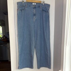 Denizen Levi's Vintage Wide Leg Blue Jeans size 18